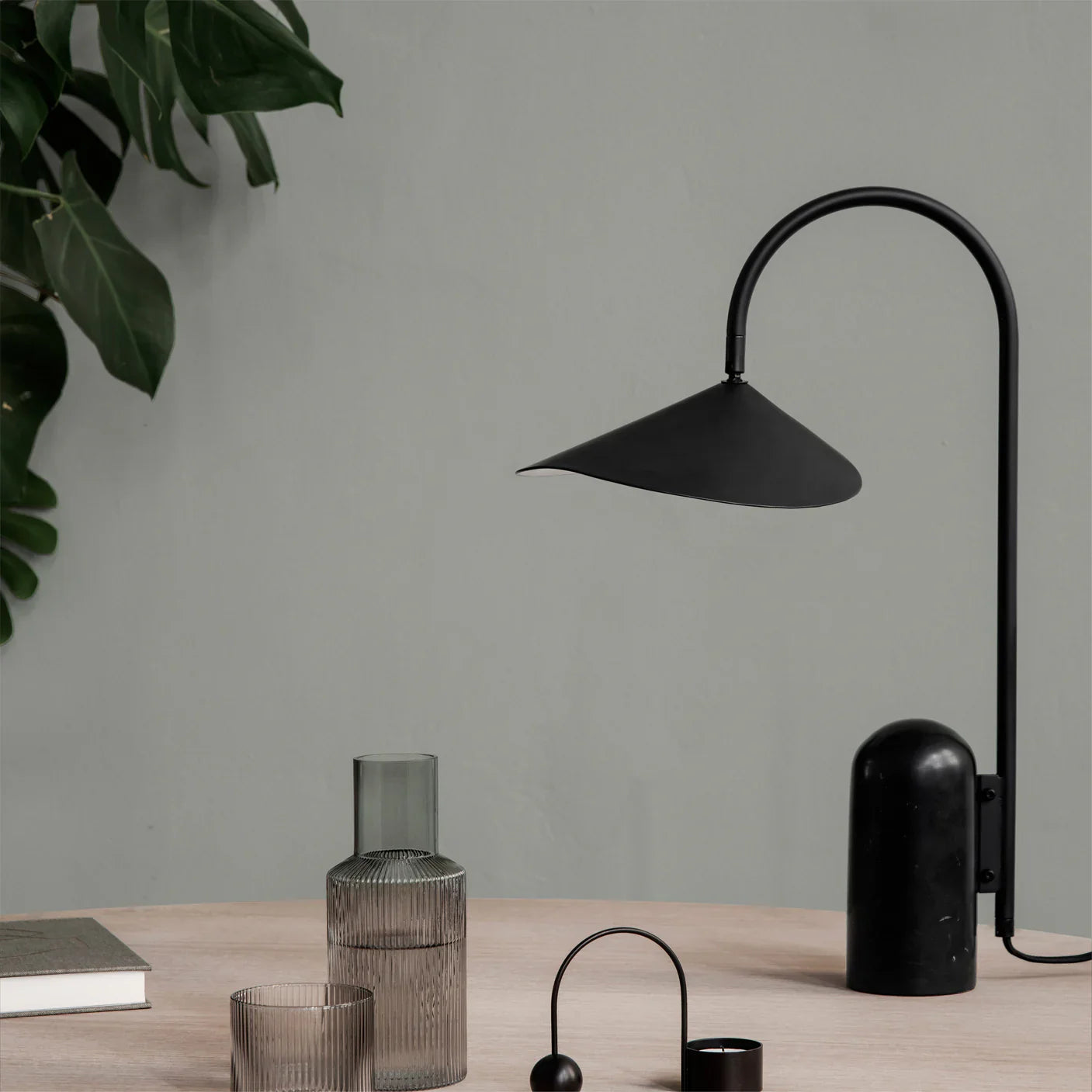 Travertine Table Lamp | Modern Marble Bedside Light for Bedroom & Living Room | Lologe