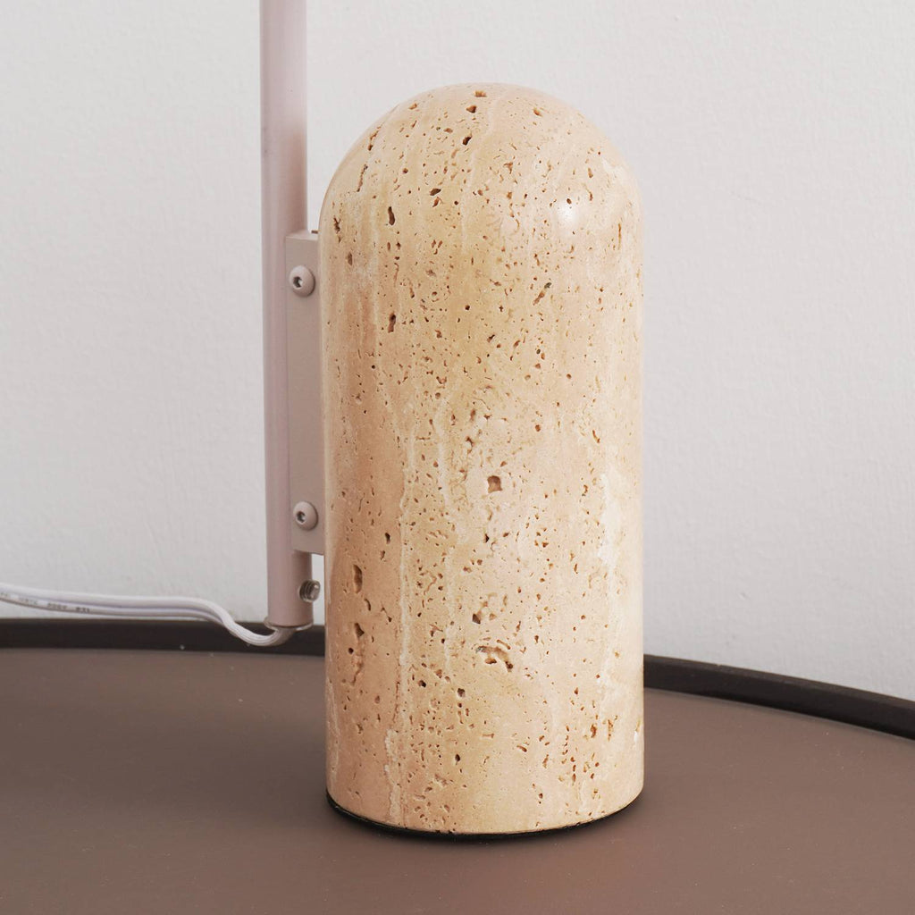 Travertine Table Lamp | Modern Marble Bedside Light for Bedroom & Living Room | Lologe