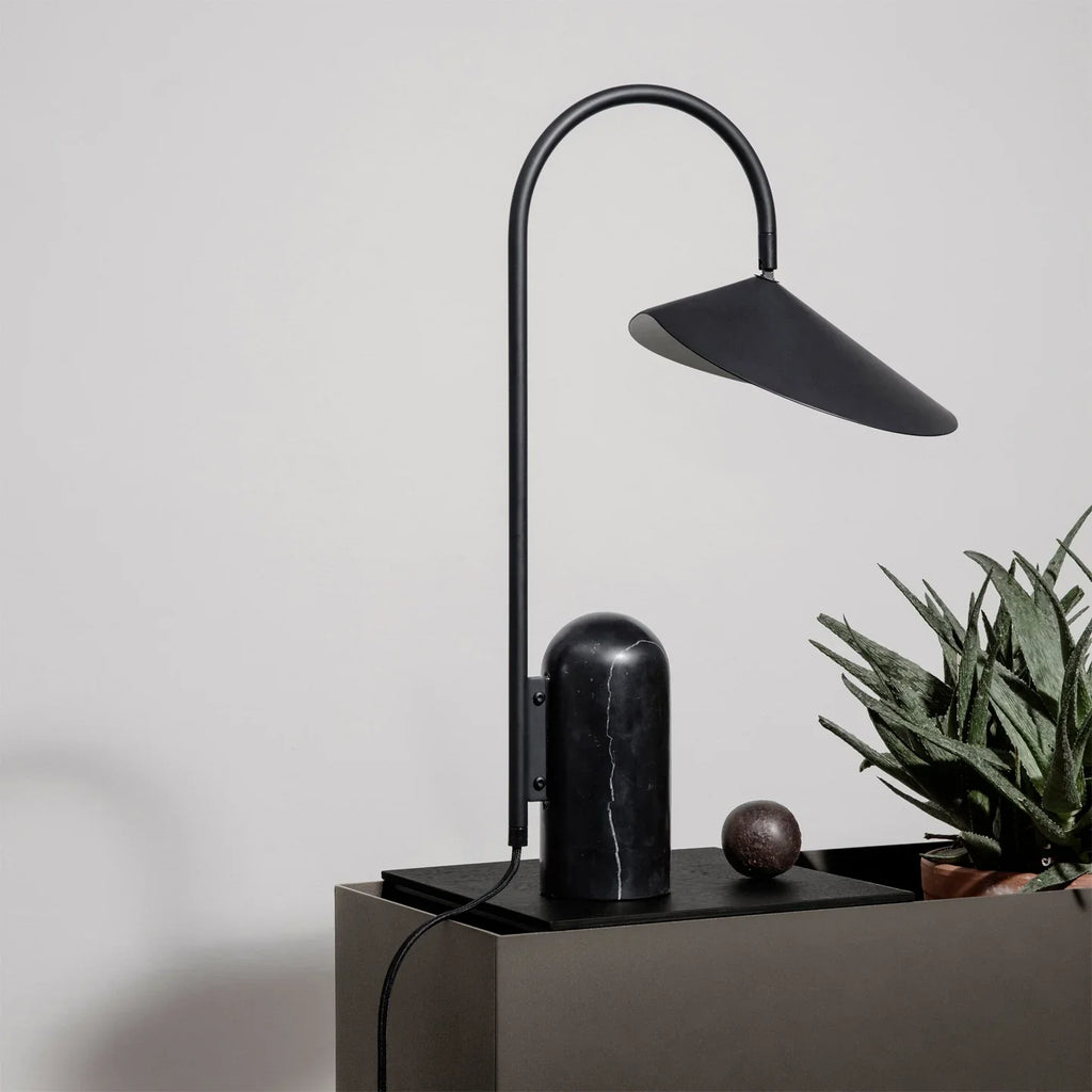 Travertine Table Lamp | Modern Marble Bedside Light for Bedroom & Living Room | Lologe