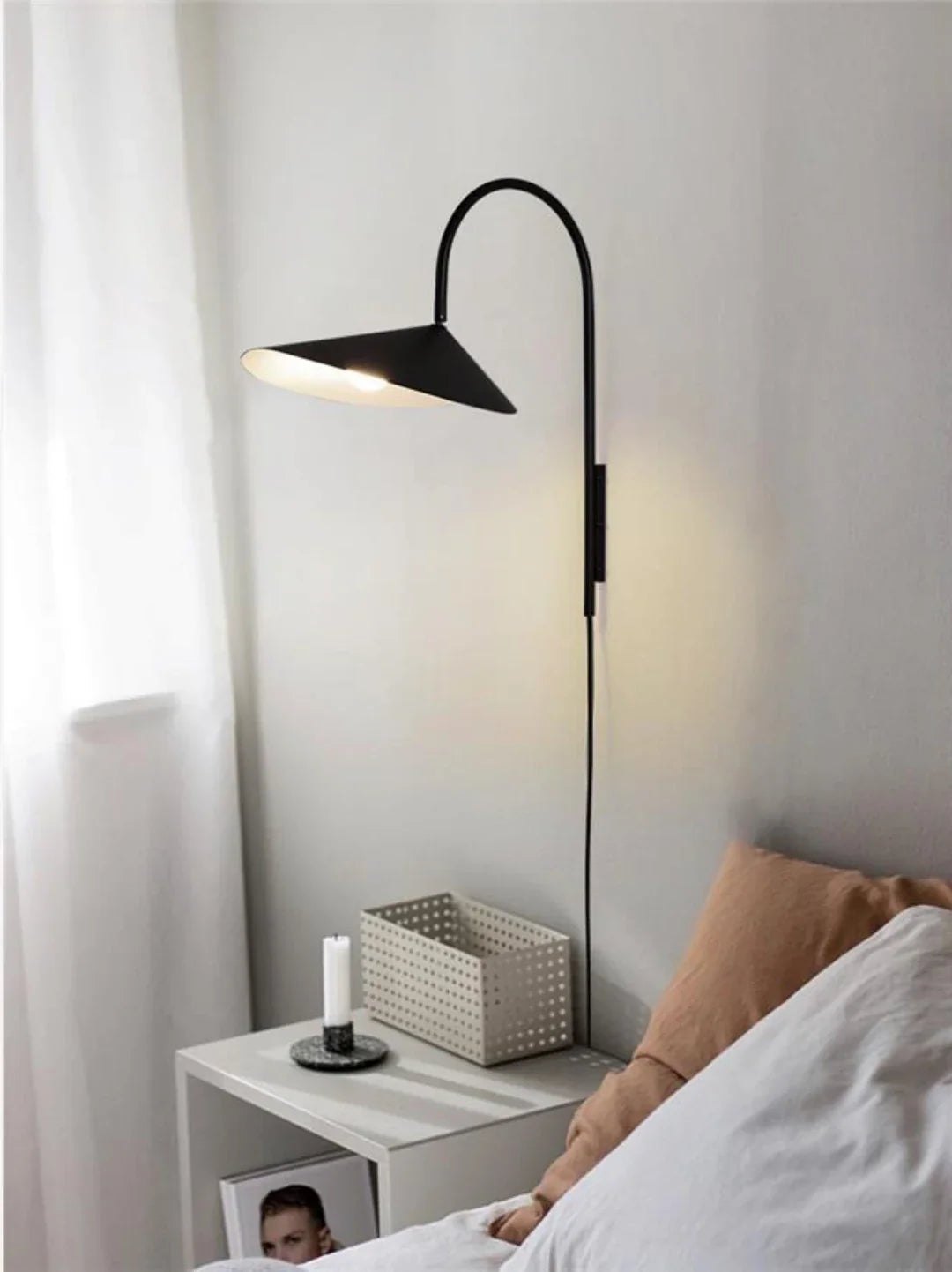 Modern Wall Lamp | Metal Wall Sconce for Bedroom & Hallway Lighting | Lologe