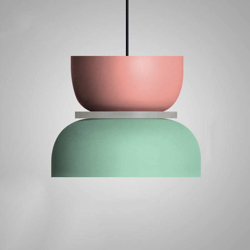 LED Pendant Light for Kitchen Island | Modern Metal Colourful Macaron Shade | Lologe