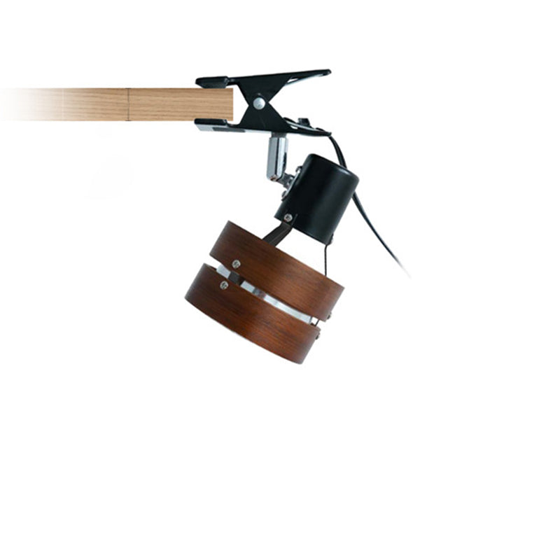 Japanese Bedroom Table Lamp | Wood Iron Acrylic Clip Design | Lologe