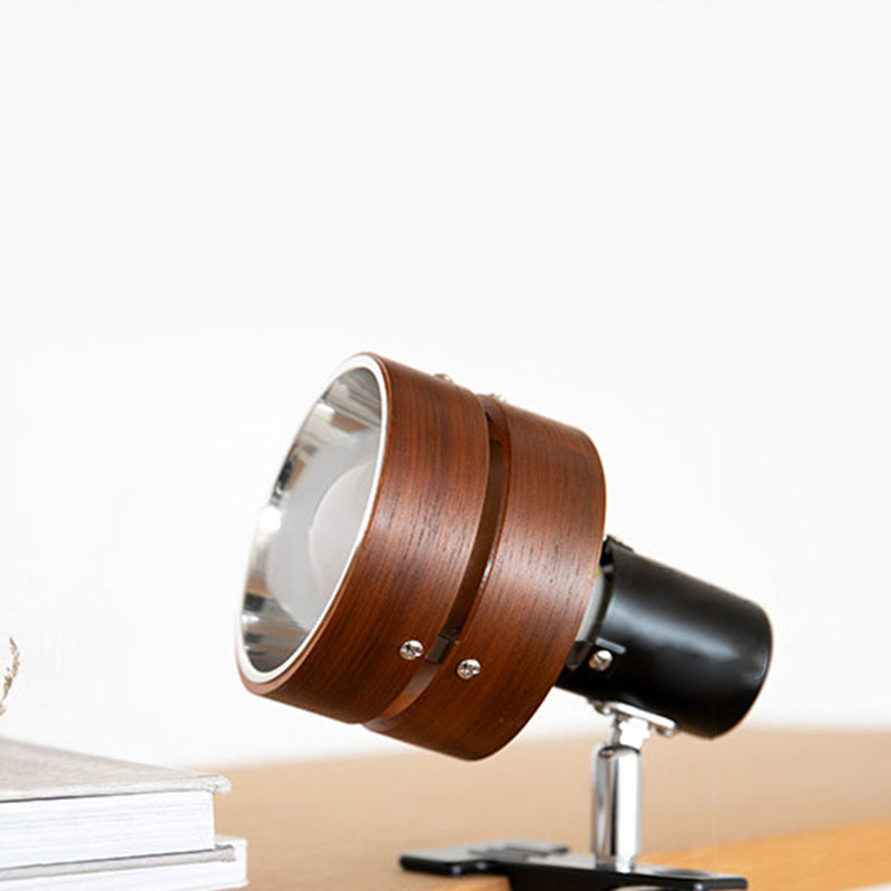 Japanese Bedroom Table Lamp | Wood Iron Acrylic Clip Design | Lologe