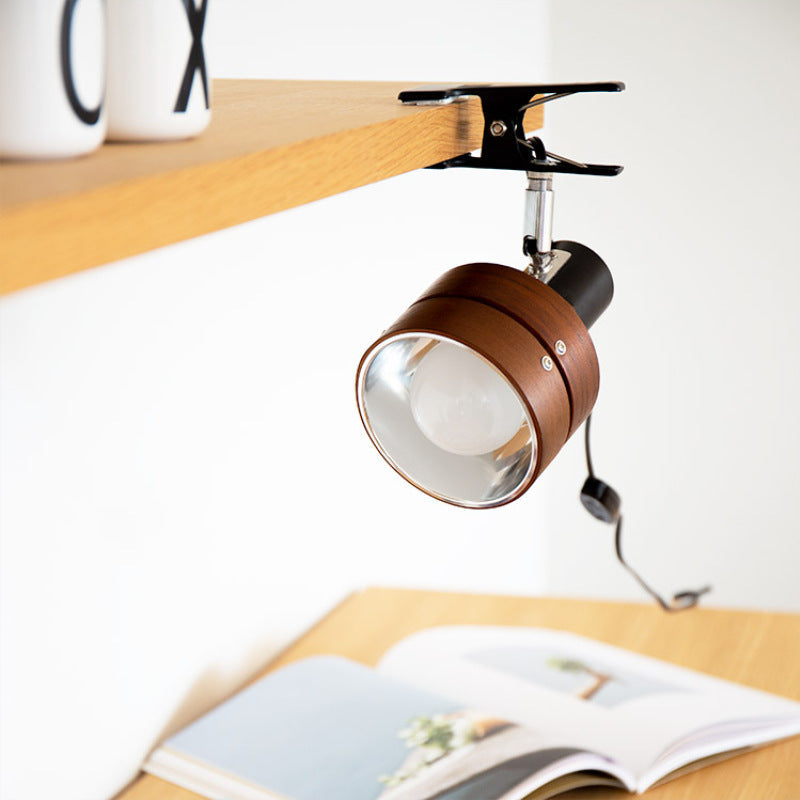 Japanese Bedroom Table Lamp | Wood Iron Acrylic Clip Design | Lologe
