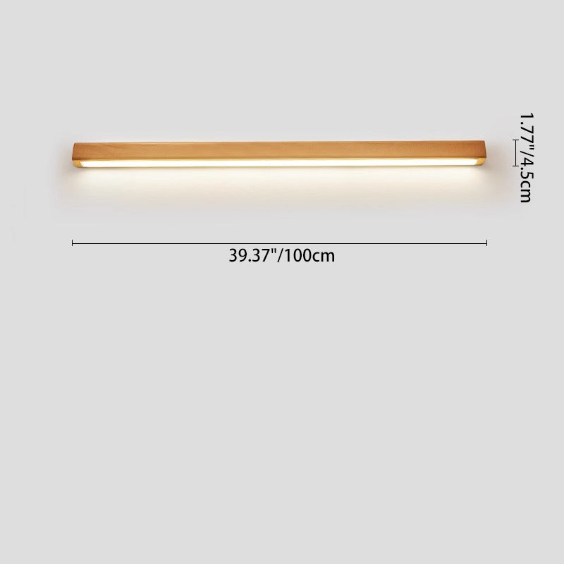 Wood LED Wall Sconce for Bathroom Vanity | Solid Wood Minimalist Design | Lologe