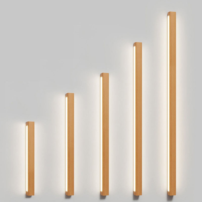 Wood LED Wall Sconce for Bathroom Vanity | Solid Wood Minimalist Design | Lologe