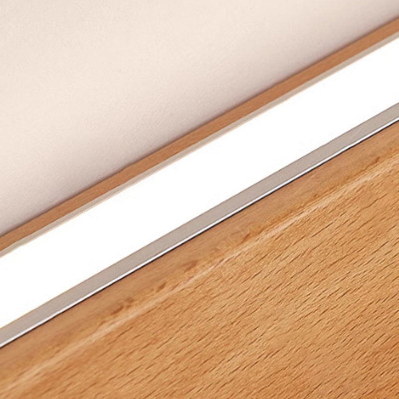Wood LED Wall Sconce for Bathroom Vanity | Solid Wood Minimalist Design | Lologe