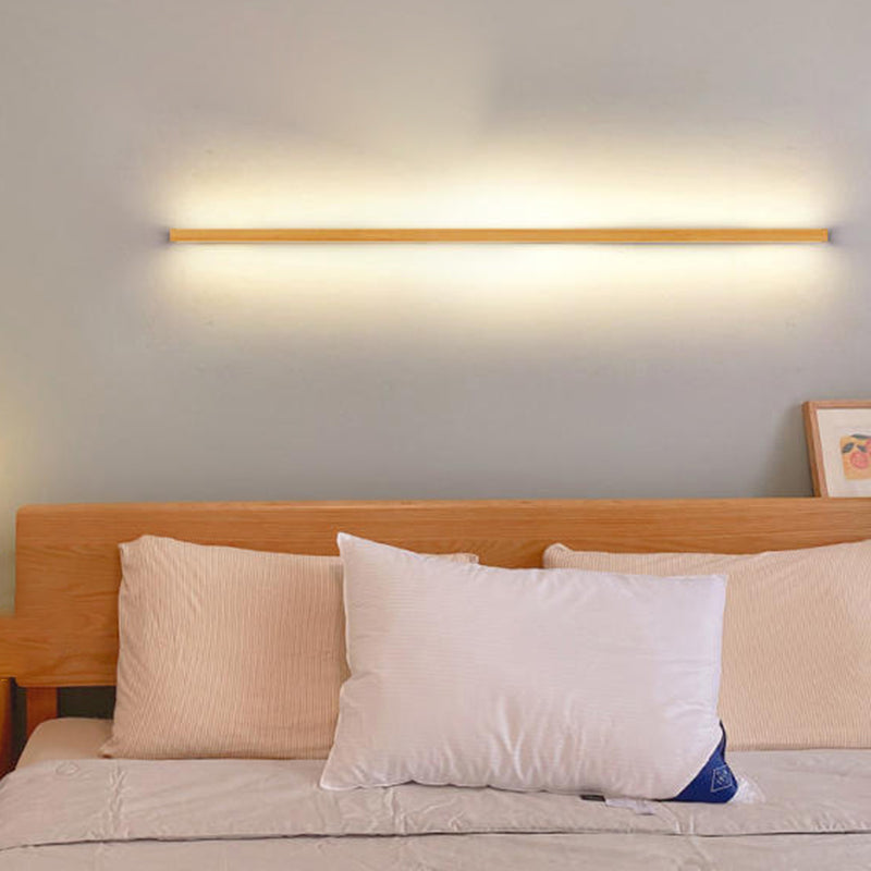 Wood LED Wall Sconce for Bathroom Vanity | Solid Wood Minimalist Design | Lologe