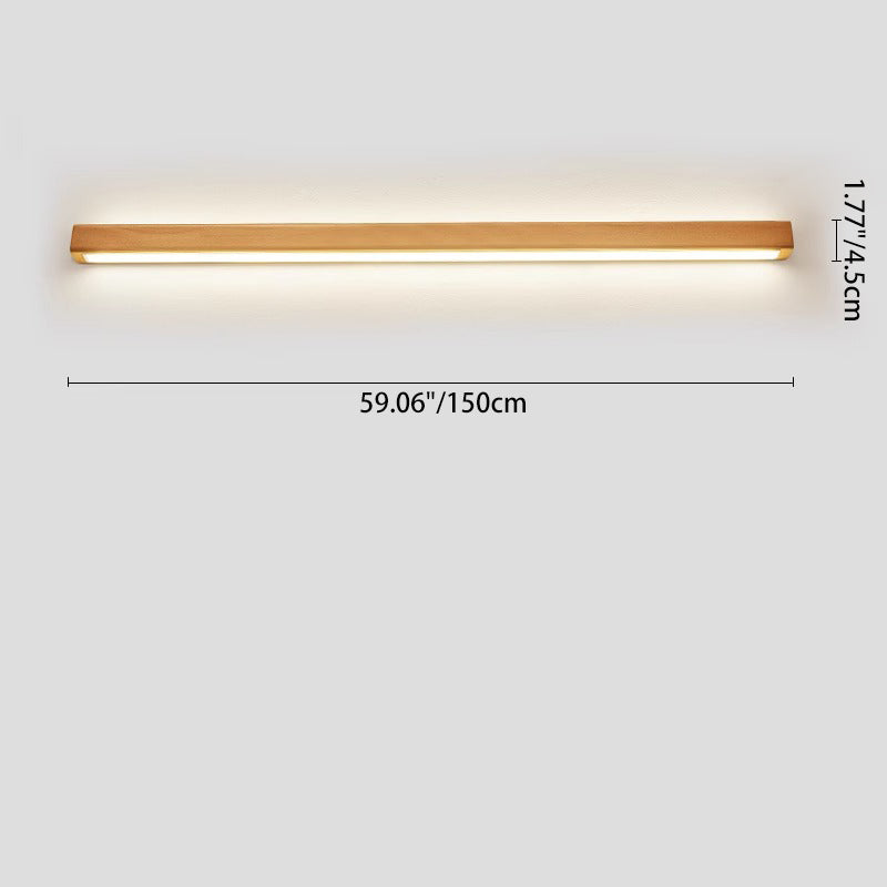 Wood LED Wall Sconce for Bathroom Vanity | Solid Wood Minimalist Design | Lologe