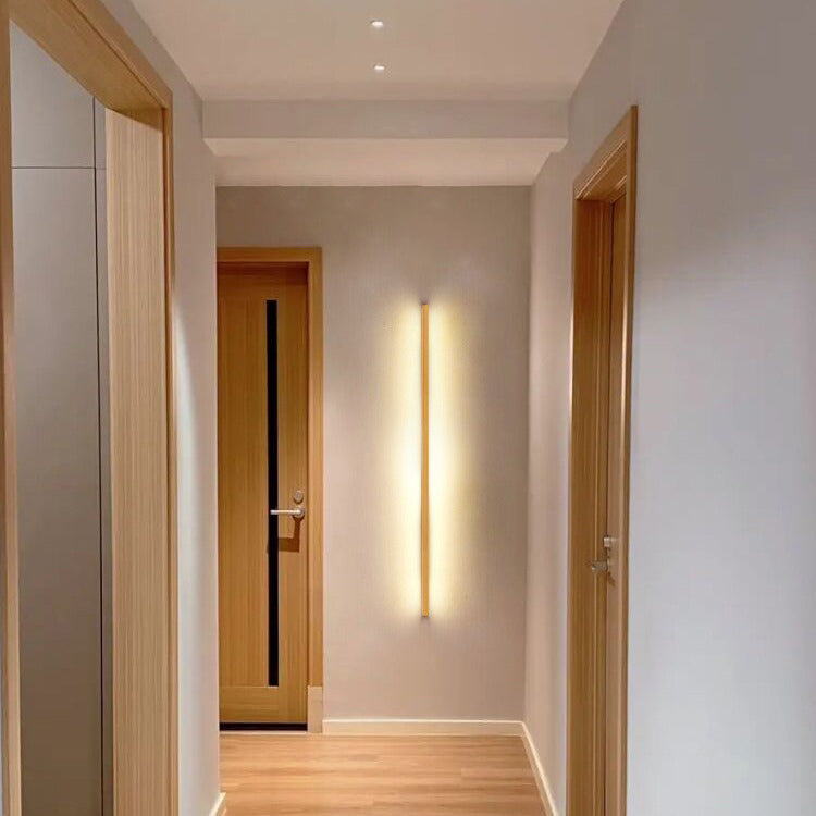 Wood LED Wall Sconce for Bathroom Vanity | Solid Wood Minimalist Design | Lologe