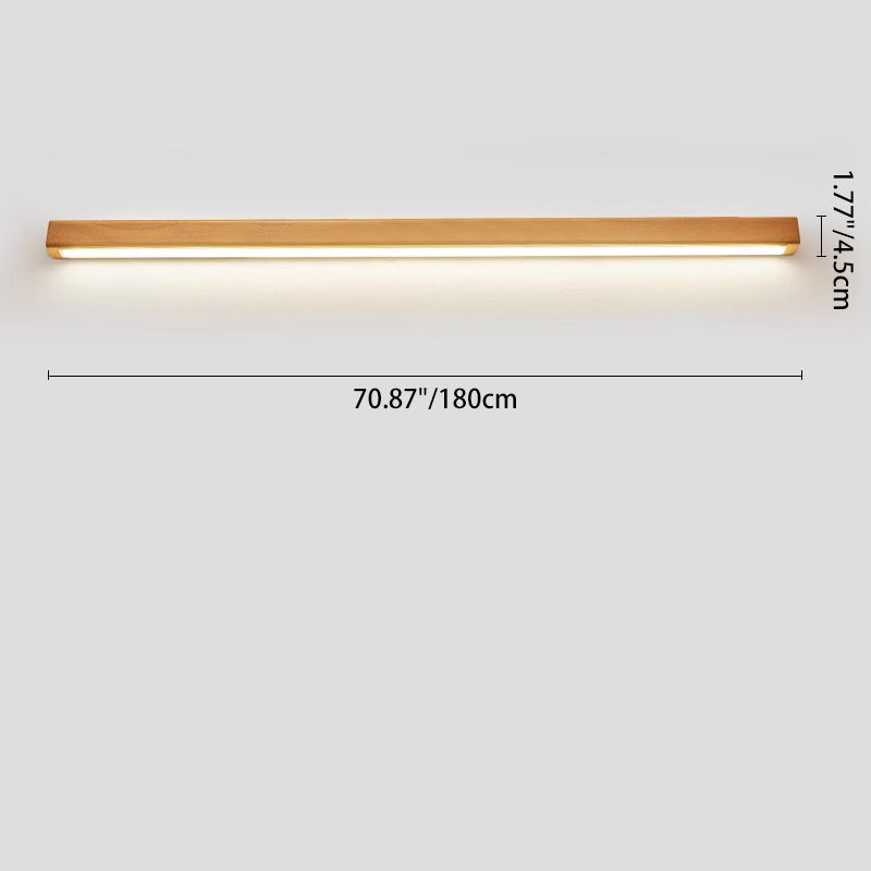 Wood LED Wall Sconce for Bathroom Vanity | Solid Wood Minimalist Design | Lologe