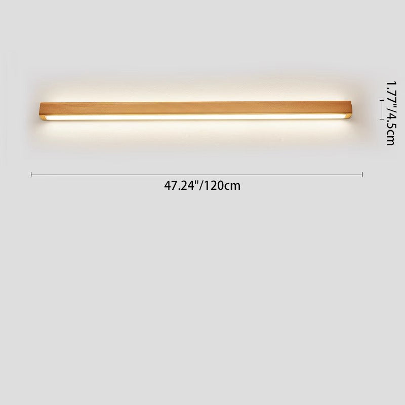 Wood LED Wall Sconce for Bathroom Vanity | Solid Wood Minimalist Design | Lologe