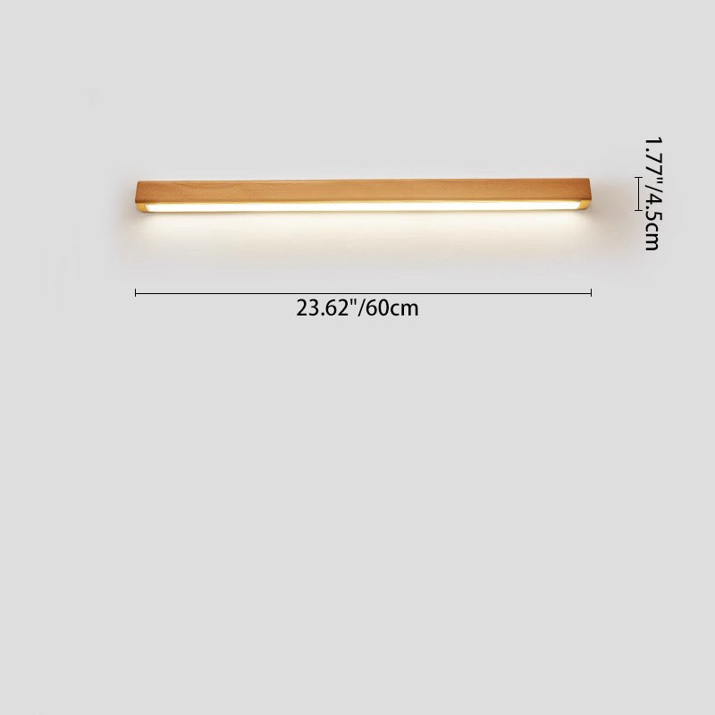Wood LED Wall Sconce for Bathroom Vanity | Solid Wood Minimalist Design | Lologe