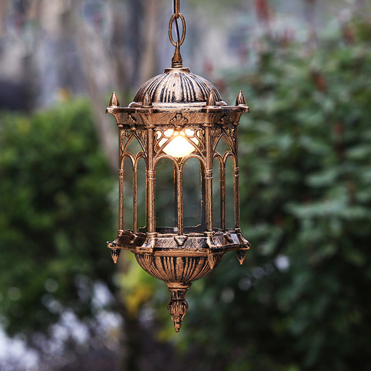 Vintage Outdoor Pendant Light | Waterproof Aluminum Lantern Patio | Lologe
