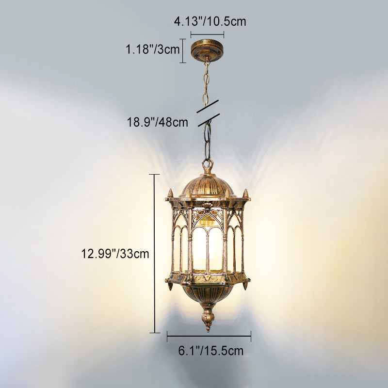 Vintage Outdoor Pendant Light | Waterproof Aluminum Lantern Patio | Lologe