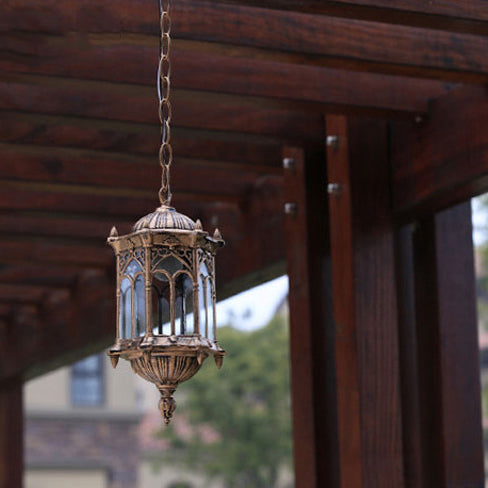 Vintage Outdoor Pendant Light | Waterproof Aluminum Lantern Patio | Lologe