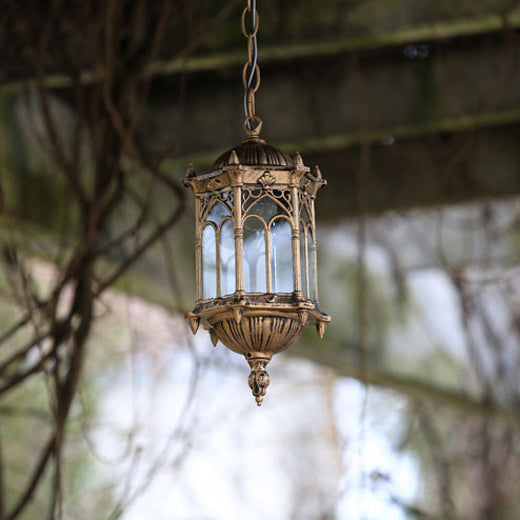 Vintage Outdoor Pendant Light | Waterproof Aluminum Lantern Patio | Lologe