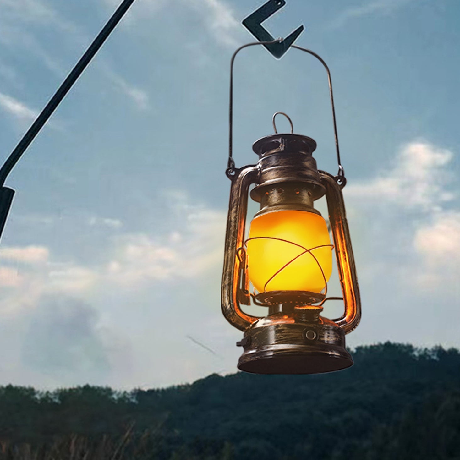 Vintage Rechargeable LED Table Lamp | Iron Acrylic | Cylinder Design | Modern Bedroom | Lologe
