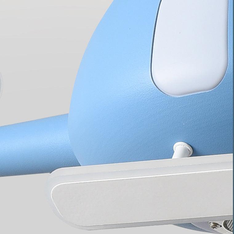 LED Ceiling Fan Light | Kids Helicopter Design | Iron Acrylic | Semi-Flush Mount | Lologe