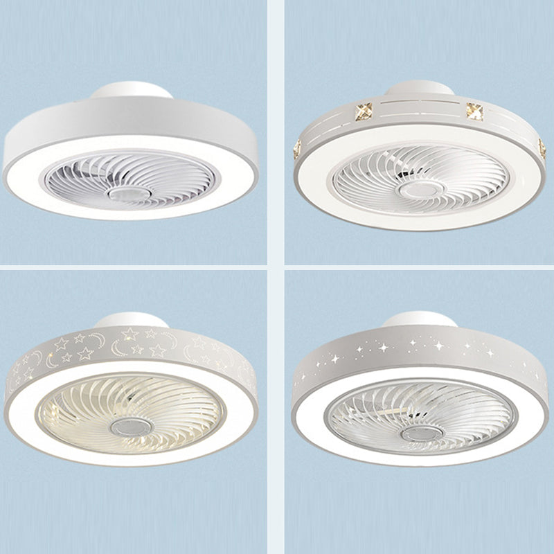 Scandinavian Wood Ceiling Fan Light | LED Semi Flush Mount Bedroom | Lologe