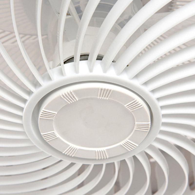 Scandinavian Wood Ceiling Fan Light | LED Semi Flush Mount Bedroom | Lologe