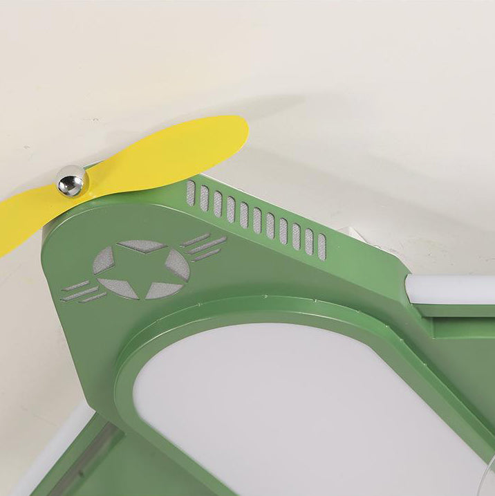 LED Ceiling Fan Light | Kids Airplane Design | Iron Acrylic | Flush Mount | Lologe