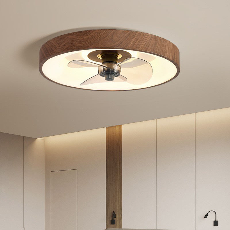 LED Ceiling Fan Light | For Bedroom | Iron Acrylic Round | Flush Mount | Lologe