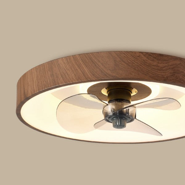LED Ceiling Fan Light | For Bedroom | Iron Acrylic Round | Flush Mount | Lologe