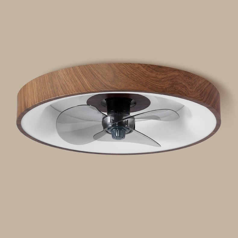 LED Ceiling Fan Light | For Bedroom | Iron Acrylic Round | Flush Mount | Lologe