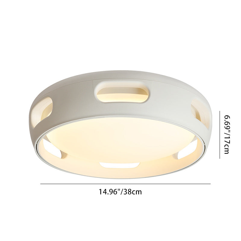 Nordic Bladeless LED Ceiling Fan Light | Acrylic Semi Flush Mount Bedroom | Lologe