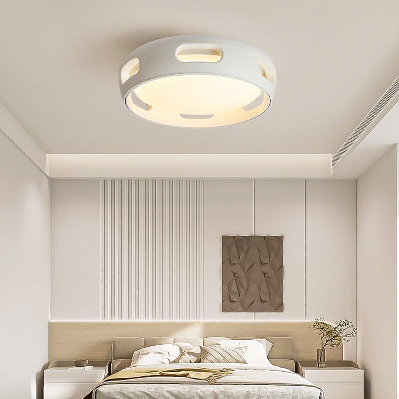 Nordic Bladeless LED Ceiling Fan Light | Acrylic Semi Flush Mount Bedroom | Lologe