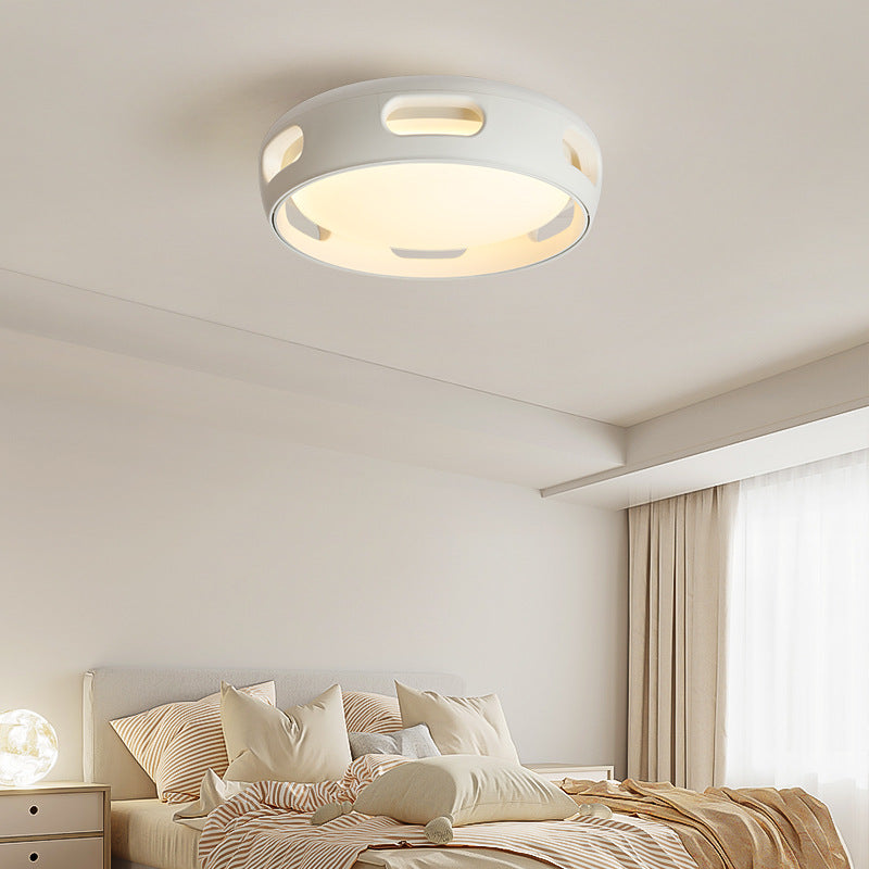 Nordic Bladeless LED Ceiling Fan Light | Acrylic Semi Flush Mount Bedroom | Lologe