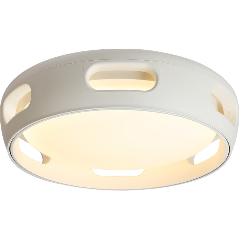 Nordic Bladeless LED Ceiling Fan Light | Acrylic Semi Flush Mount Bedroom | Lologe