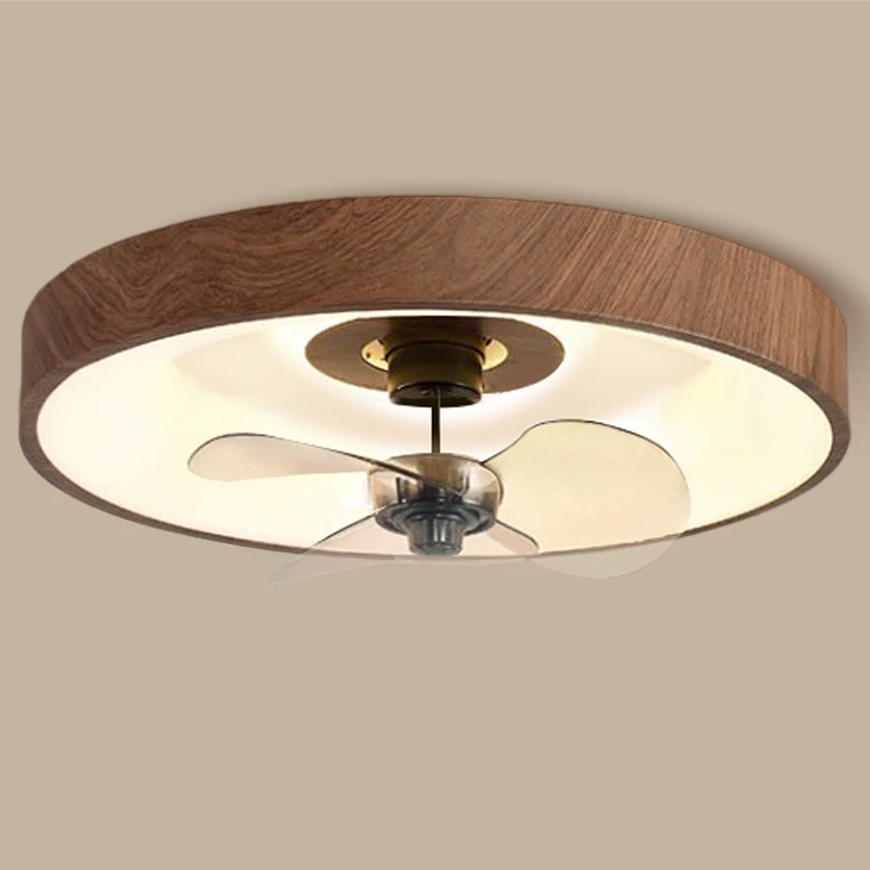 Bedroom LED Ceiling Fan Light | Iron Acrylic Flush Mount | Lologe