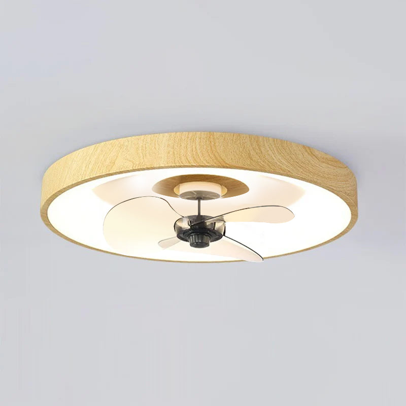 Bedroom LED Ceiling Fan Light | Iron Acrylic Flush Mount | Lologe
