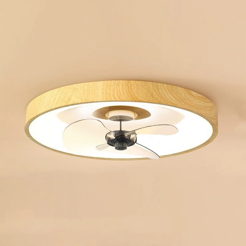 Bedroom LED Ceiling Fan Light | Iron Acrylic Flush Mount | Lologe