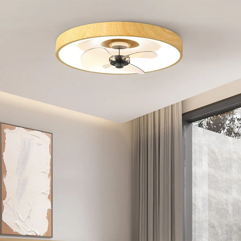 Bedroom LED Ceiling Fan Light | Iron Acrylic Flush Mount | Lologe