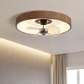 Bedroom LED Ceiling Fan Light | Iron Acrylic Flush Mount | Lologe