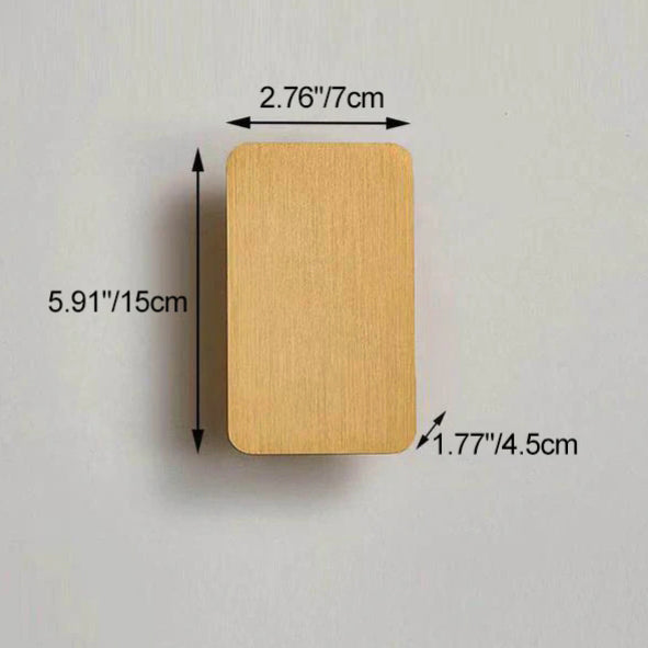 LED Wall Sconce for Hallway | Aluminum Rectangular 2-Light Minimalist Design | Lologe