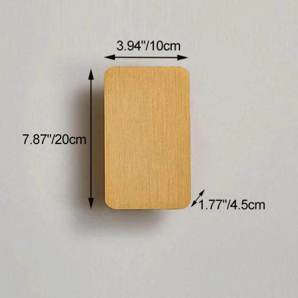 LED Wall Sconce for Hallway | Aluminum Rectangular 2-Light Minimalist Design | Lologe