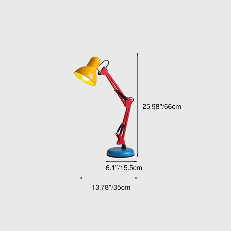 Modern Iron Table Lamp | Study Office | Half Circle Design | 1-Light | Memphis Style | Decor | Lologe