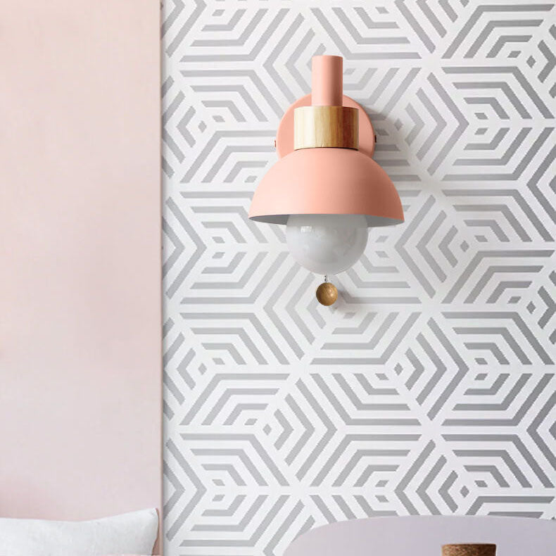 Wall Sconce Light | Bedroom Metal Globe Shade Wall Lamp | Lologe