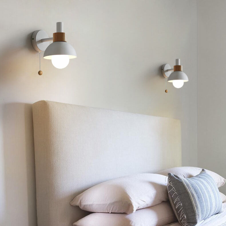 Wall Sconce Light | Bedroom Metal Globe Shade Wall Lamp | Lologe