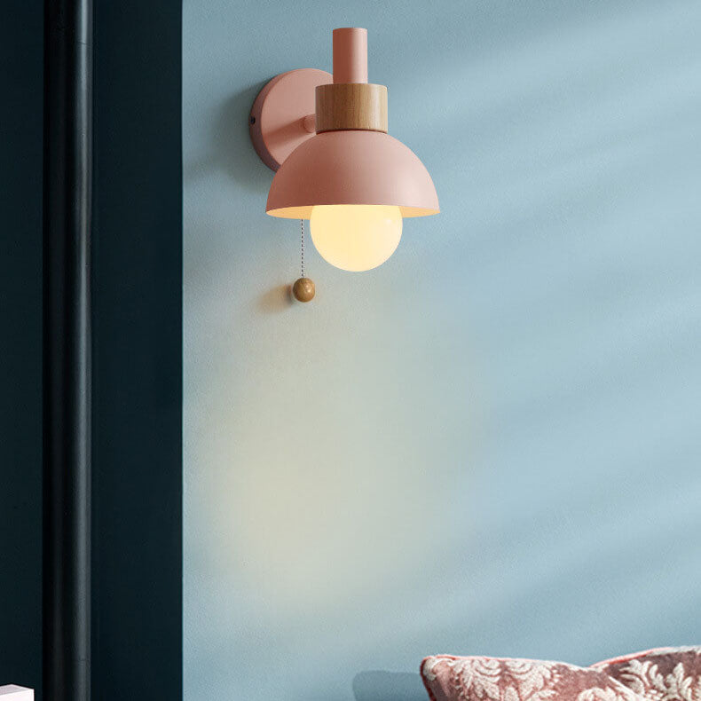 Wall Sconce Light | Bedroom Metal Globe Shade Wall Lamp | Lologe