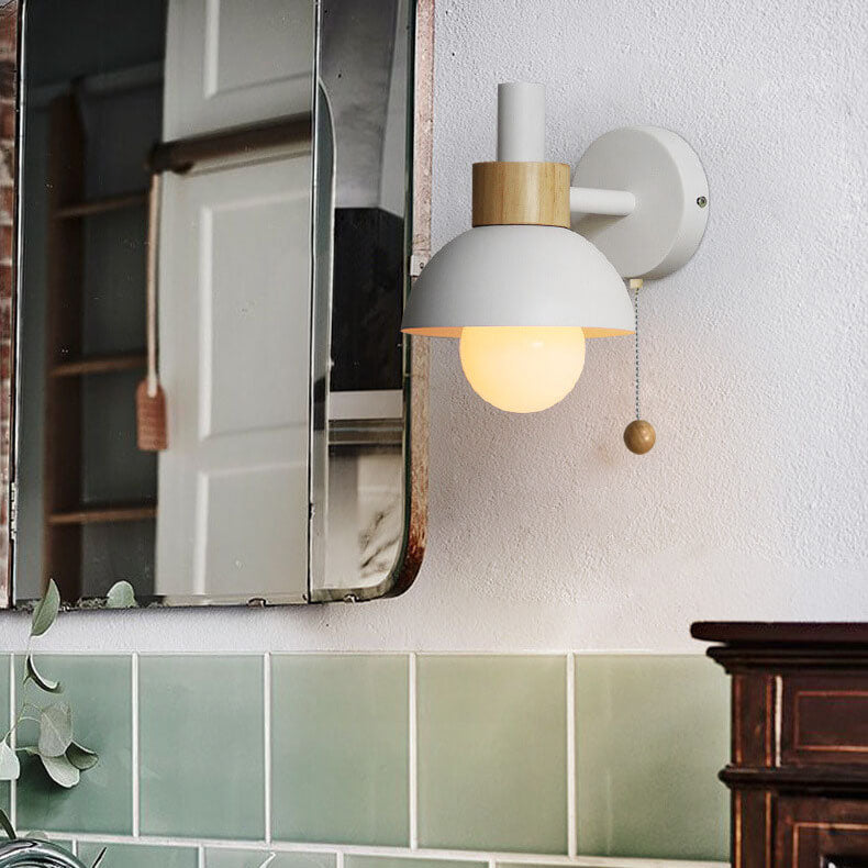 Wall Sconce Light | Bedroom Metal Globe Shade Wall Lamp | Lologe