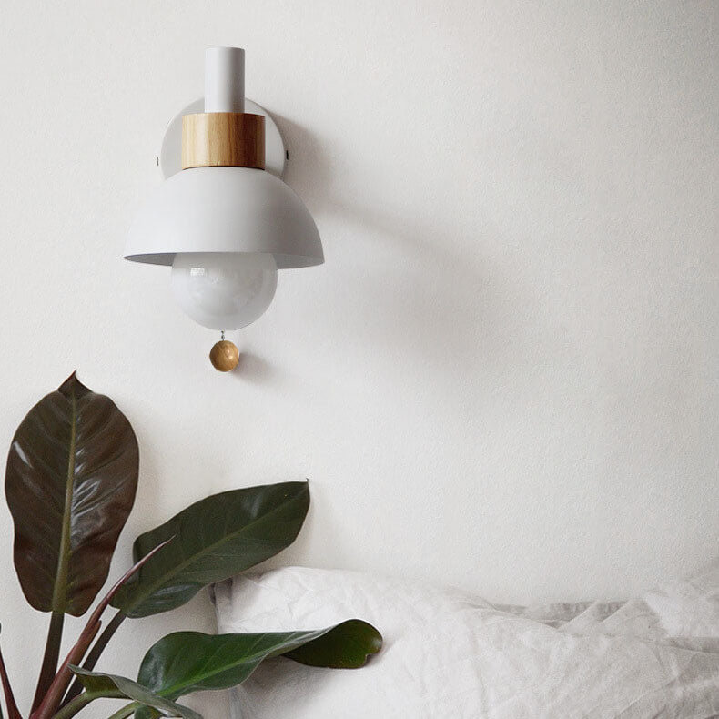 Wall Sconce Light | Bedroom Metal Globe Shade Wall Lamp | Lologe