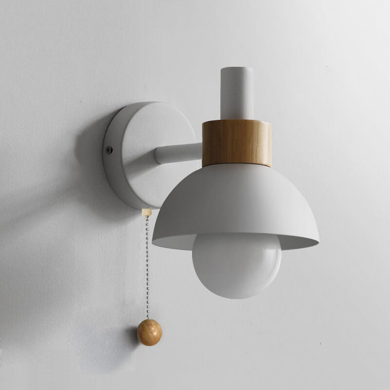 Wall Sconce Light | Bedroom Metal Globe Shade Wall Lamp | Lologe