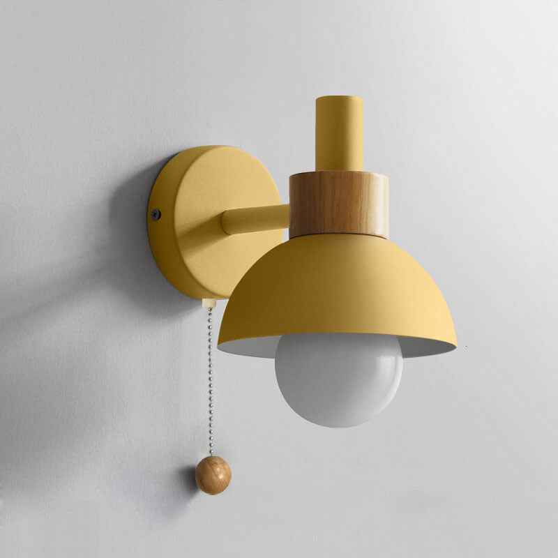 Wall Sconce Light | Bedroom Metal Globe Shade Wall Lamp | Lologe