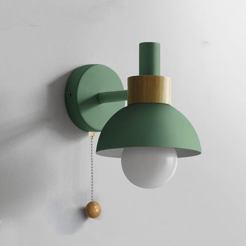 Wall Sconce Light | Bedroom Metal Globe Shade Wall Lamp | Lologe