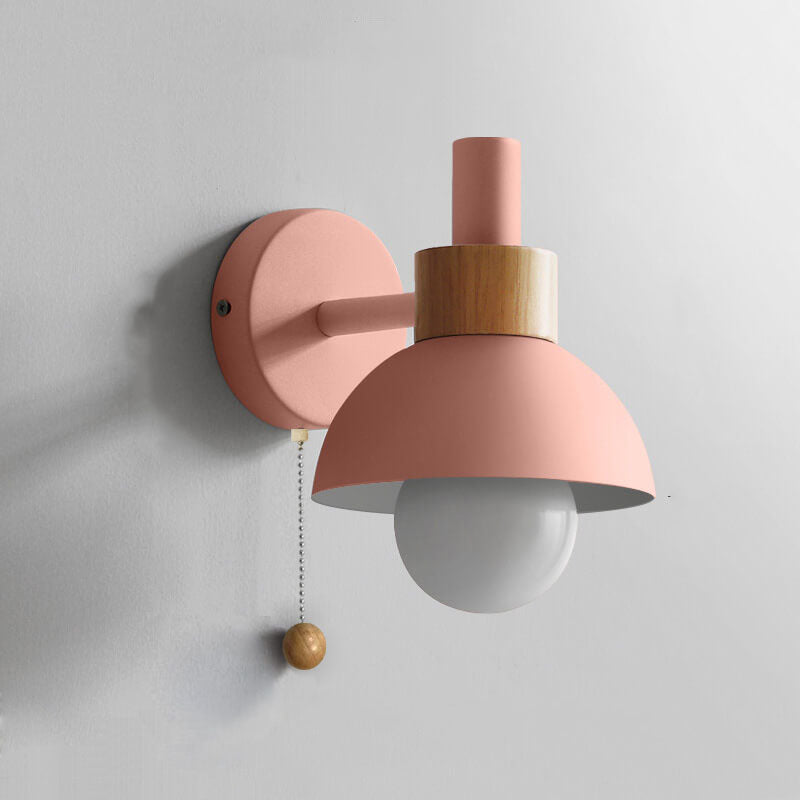Wall Sconce Light | Bedroom Metal Globe Shade Wall Lamp | Lologe